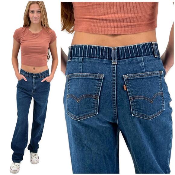 Levi's Denim - Vintage 70s Levi's Orange Tab Jeans Straight Leg Paper Tag Missus 12 Modern 2/4